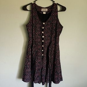 Vintage Floral Sleeveless A.N.N.A. USA Romper
